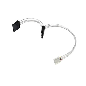 ITX Mini PC Mini Floppy 2.54mm Pitch 4 Pin to 2 x SATA Power Cable