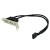 USB 2.0 9 Pin Header to 2 Ports A Female Panel Bracket Cable Black
