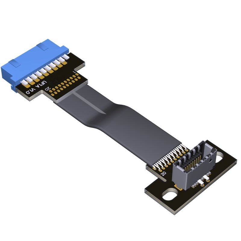 3.0 Internal 20 Pin USB Gen 2 Type E Female Adapter Cable - modDIY.com