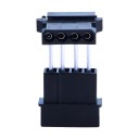 4 Pin Molex to 90 Degree 4 Pin Molex Power Adapter