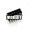 12-Pin ATX Power Male Header Connector - 90% Angled - Black
