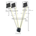Standard 8 Pin CPU EPS to 3 x 4 Pin Molex Adapter Cable