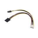 ITX Mini PC Mini PH 3.96mm Pitch 4 Pin to 2 x SATA Power Cable 26cm