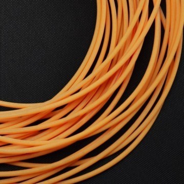 High Quality F4 PTFE Tubing - Orange (1mm ID x 2mm OD)