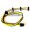 Premium Single Braid Modular Power Supply Molex IDE/ATA x 4 Cable (Black/Yellow)