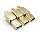 Gold Plated Mini USB 5-Pin Male Connector