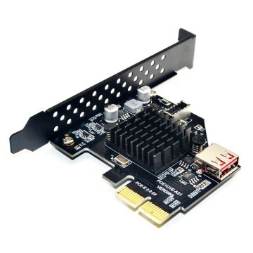 PCI-e Express To USB C 2 Port Expansion Card  USB3.1 10Gbps  With Asmedia Chipset For Desktop Pc Windows 7 8 10 11 Linux - Foto 12