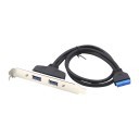 USB 3.0 PCIE Slot 2 Port Adapter