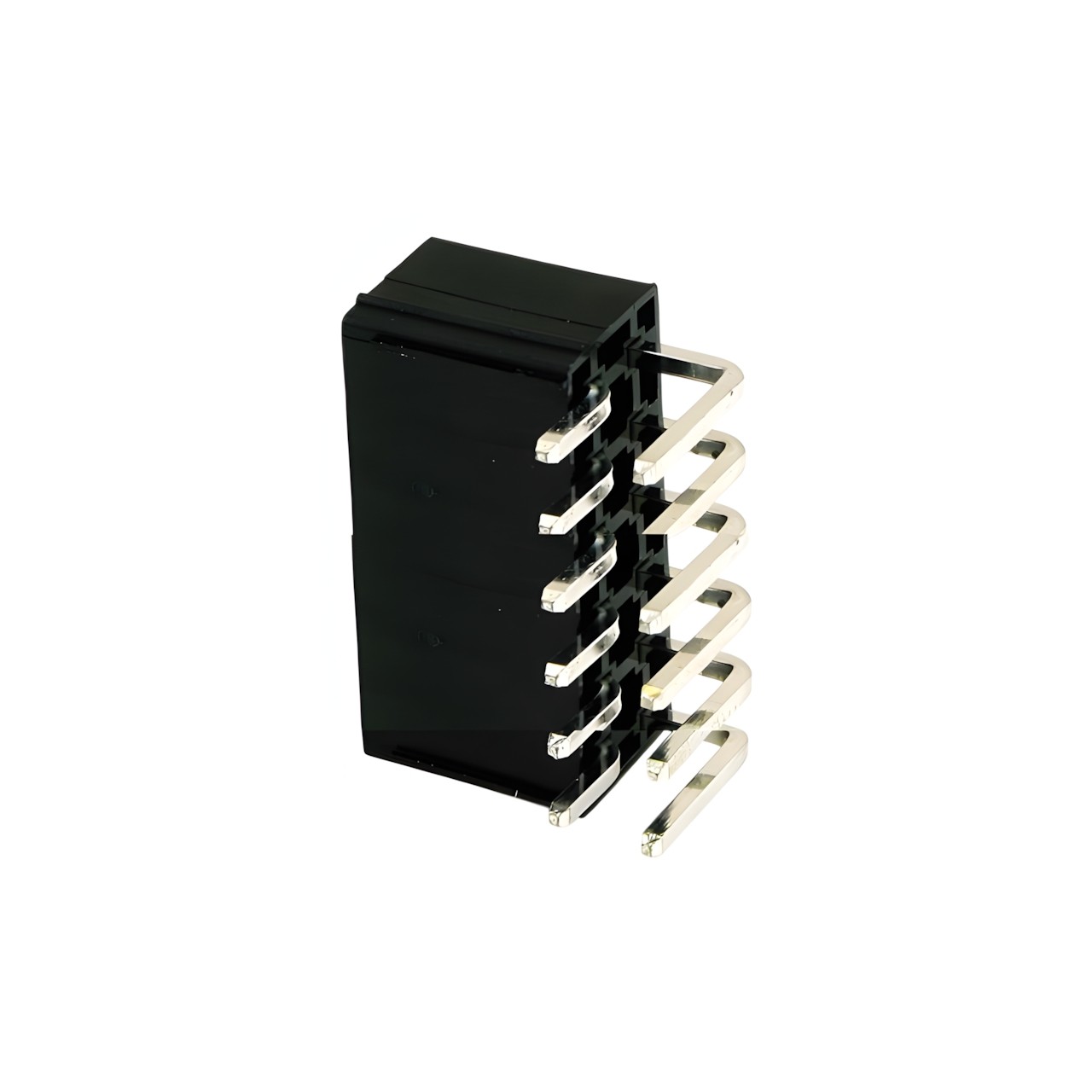 10 Pin ATX Power Male Header Connector 90 Degree Angled Black - MODDIY