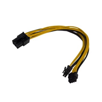 HP Breakout Board 6 Pin to 2 x MicroFit 8 Pin Cable for ASRock BC250