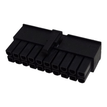 20 Pin ATX Motherboard Power Female Connector with Pins Black