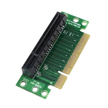 Gold Plated Premium PCIE 8X 1U 90 Degree Right Angle Riser Card