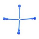 Anti Vibration Rubber Blue Fan Screws 4 Pack