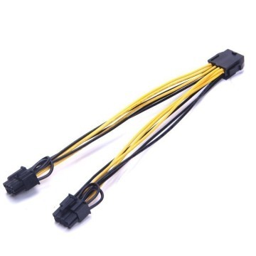 Bitcoin Mining CPU 8pin TO 2 PCI-E 6+2pin Splitter Cable