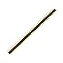 1.27mm Pitch 50 Pin Male Pin Header Black