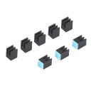 Thermally Conductive Adhesive Tape Black Heat Sink 7x7x10mm