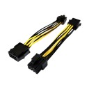 CPU ATX 8 Pin to PCIE 8 Pin Adapter Cable 10cm