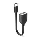 Ultra Soft USB 2.0 Type C to A MF Silicone Ribbon Cable Straight
