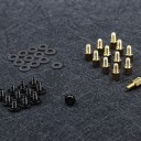 Premium Motherboard Standoffs Screws Washers Kit Set (Black / Silver)