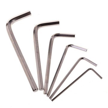 Short Arm Long Reach Hexagonal Hex Key Allen Wrench 0.9mm to 4mm
