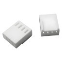 4-Pin PWM Fan Female Connector (White) with Pins