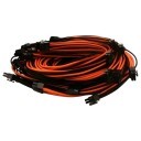 Single Sleeved Cable Set Black Orange for EVGA Platinum