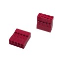 Dupont 2.54mm 10 Pin Header Connector with Pins Red