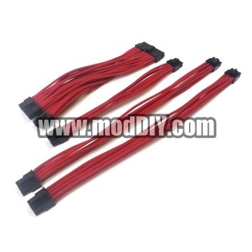 Corsair AX760 Premium Single Sleeved Modular Cables Set (Red)