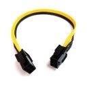 PCI-e 6 Pin to 6 Pin Male to Male PCI-Express Power Cable (30cm)