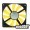 KEEP 12018 120mm x 18mm DC Brushless Orange Fan (DC12V 0.32A 2200RPM)