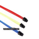 Ultra Soft RGB Cotton Single Sleeved Power Extension Cable 4 Pin CPU