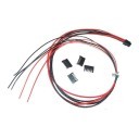 Seasonic X Series Modular Power Supply PSU Single Sleeved SATA x 5 Integrated Cables (Red/Black)