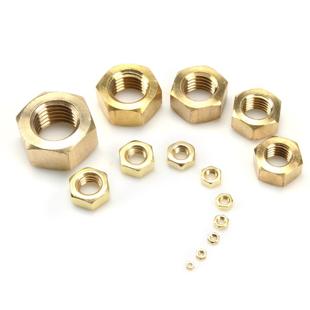 Lot De 20 écrous Hexagonaux M6 En Laiton Doré - Uxcell - Neufs