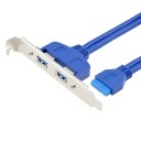 USB 3.0 Internal 20 Pin to 2 x External USB Ports PCI Bracket