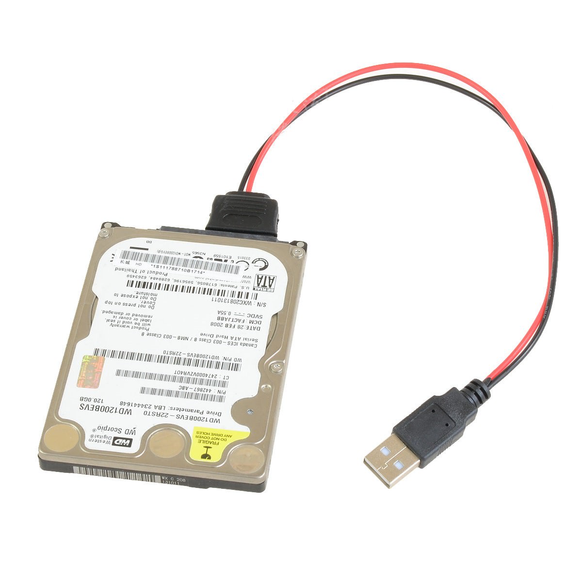 SUPERPLUS USB to SATA Power Cable for 2.5 SATA HDD SATA to USB Sata Cable