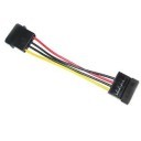 4-Pin Molex Peripheral Power Connector to SATA Power Adapter