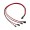 PSU 6 Pin Modular to 4 x Fan Cables Black Sleeved 10cm
