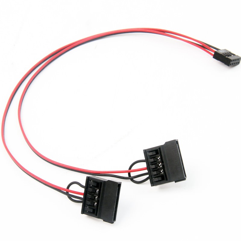 USB Pin to 5V for ITX 2 x 2.5 Inch SSD Power Cable 30cm - MODDIY
