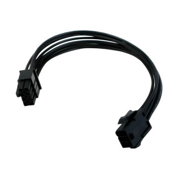 Single Braid 6 Pin PCIE to 8 Pin PCIE 20cm Black