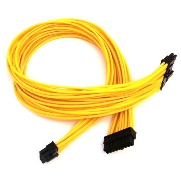 Corsair Seasonic Single Sleeved Main Power 24 Pin Modular Cable Yellow