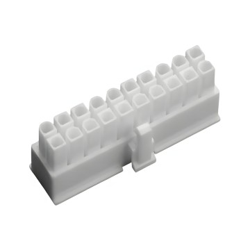 20 Pin PSU Modular Power Female Connector with Pins White