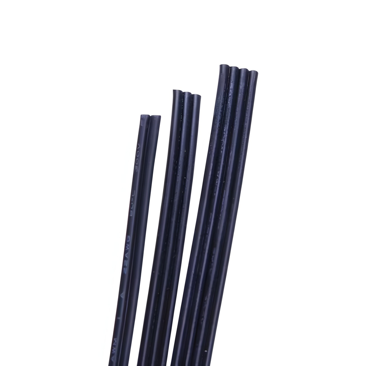 Flat Ribbon Cable Wire 18AWG Black 3 to 8 Conductor - MODDIY