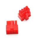 8-Pin PCI-Express Power Female Connector w/ Pins - Red