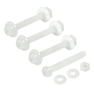 Anti-vibration Plastic Fan Screws Set - White (M3 x 20mm)