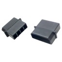 Standard 4 Pin Male Connector with Pins Black