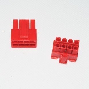 8-Pin 12V EPS Power Female Connector w/ Pins - Red