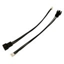 Standard 3 Pin Fan Male to PH Mini 3 Pin GPU Female Cable Adapter