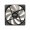 DeepCool 120mm DC Fan Wind Blade Semi-Transparent Black Fan with Built-in Blue LED