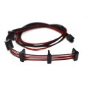 Premium Single Braid Power Supply Modular Cable (5 x SATA)