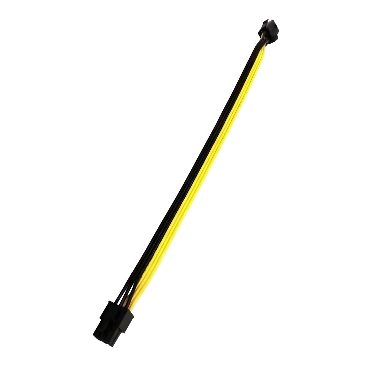 6 Pin to 6 Pin PCIE Extension Cable Black Yellow Ribbon Wire - MODDIY